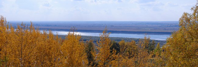 Осень на берегу реки Томь