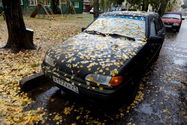 Ледяной дождь в Чебоксарах