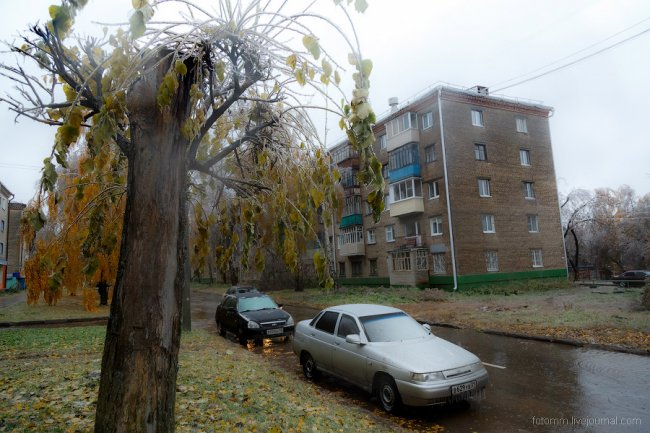 Ледяной дождь в Чебоксарах