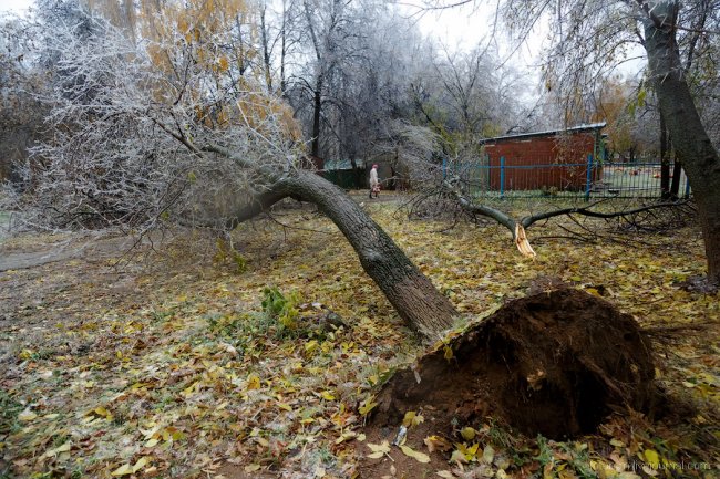 Ледяной дождь в Чебоксарах